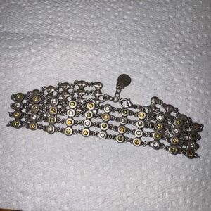 Vintage metal pointus paris Choker Necklace